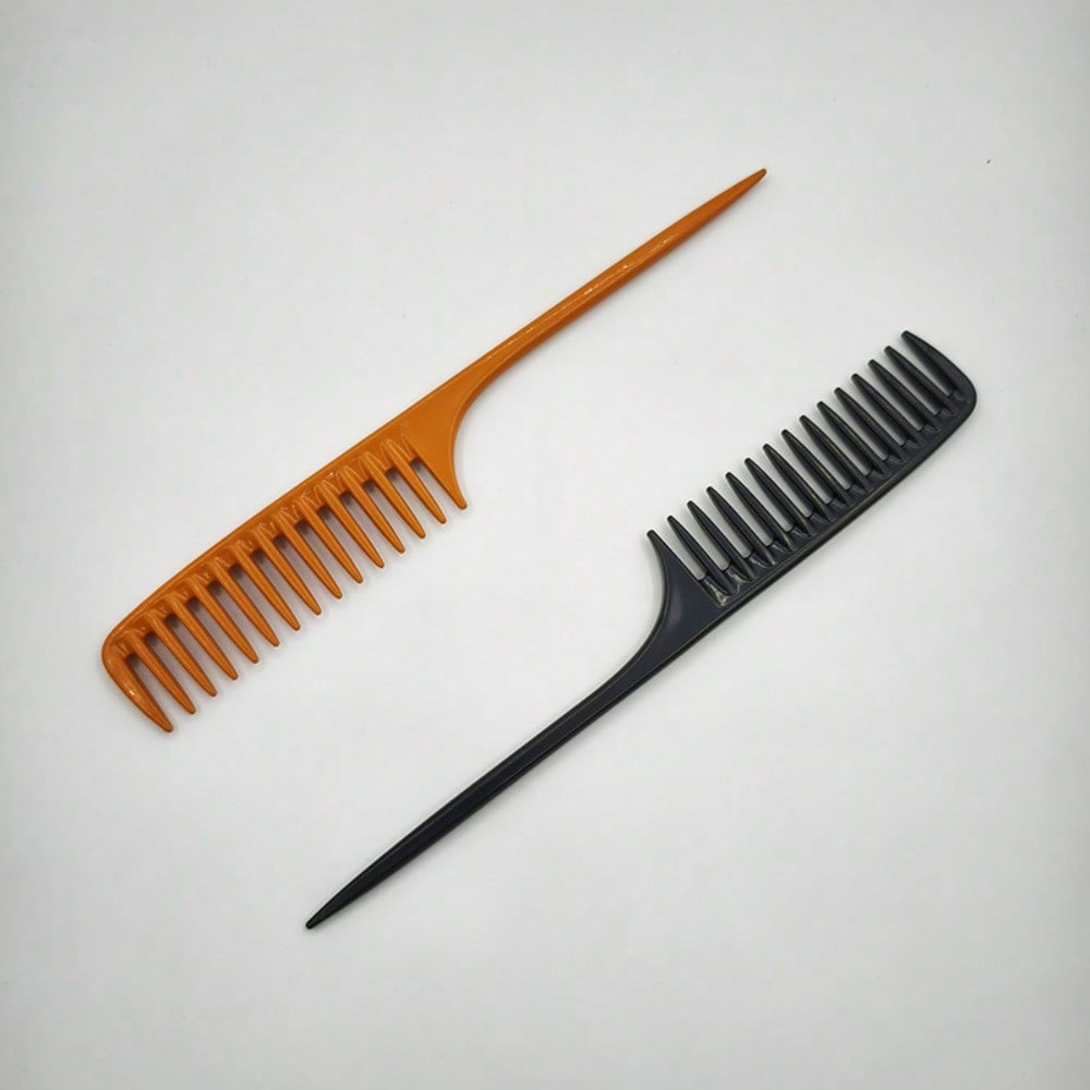 1 Stück Friseursalon Spezifischer Spitzschwanzkamm, Verdickter Grobzahniger Lockenkamm, Haarschminkwerkzeuge für den Haushalt