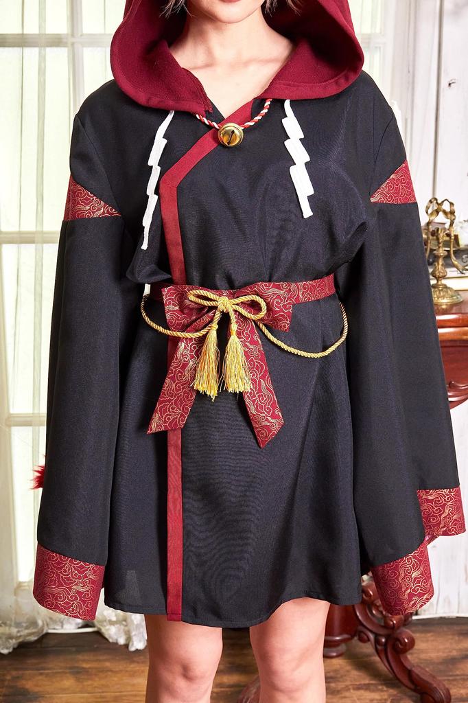 Clearstone Fangle Cosplay Halloween Inari Hoodie Unisex Black