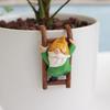 Dwarf Three-Tier Ladder Flower Pot and Wall Hanging Garden Ornament