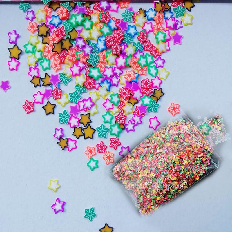 

Фруктовая паста для ногтей 3D Nail Art Украшение Улыбка Полимерные фруктовые ломтики Slices Slice Clay DIY Fimo 1000pcs