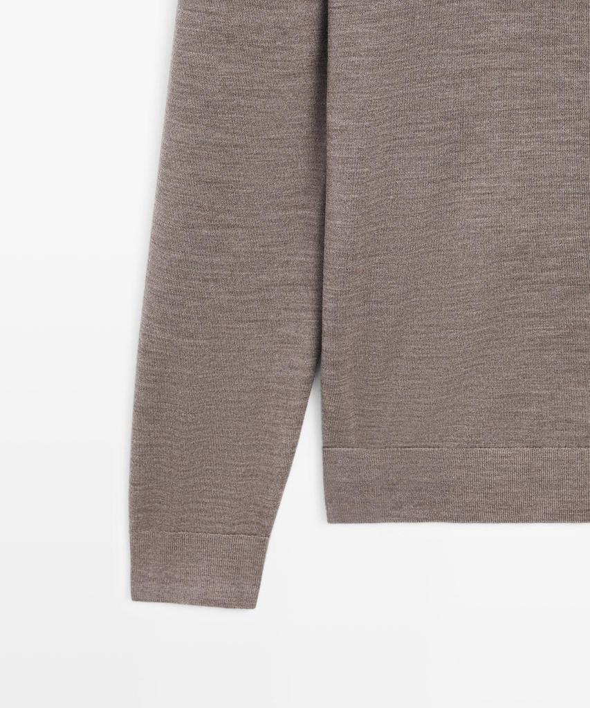 Masimodutti Polo Neck Wool Knit Sweater