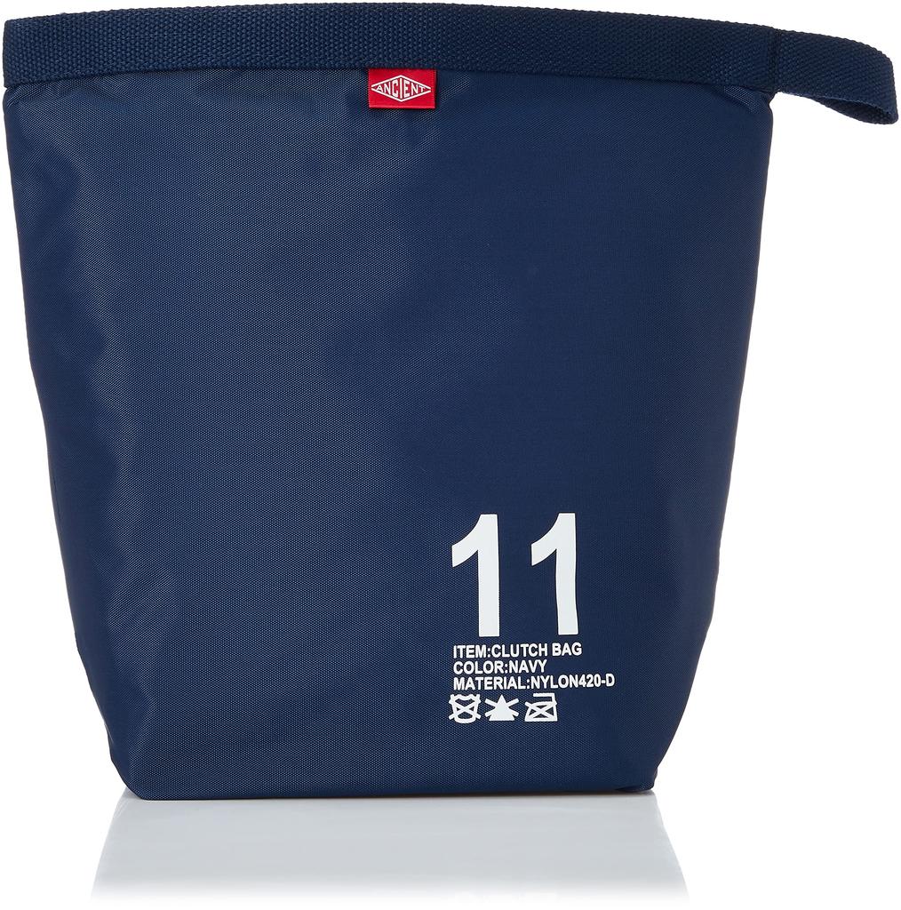 Masakazu ANCIENT Clutch Bag 11 Navy W32 D30 H10cm No. Size Approx.