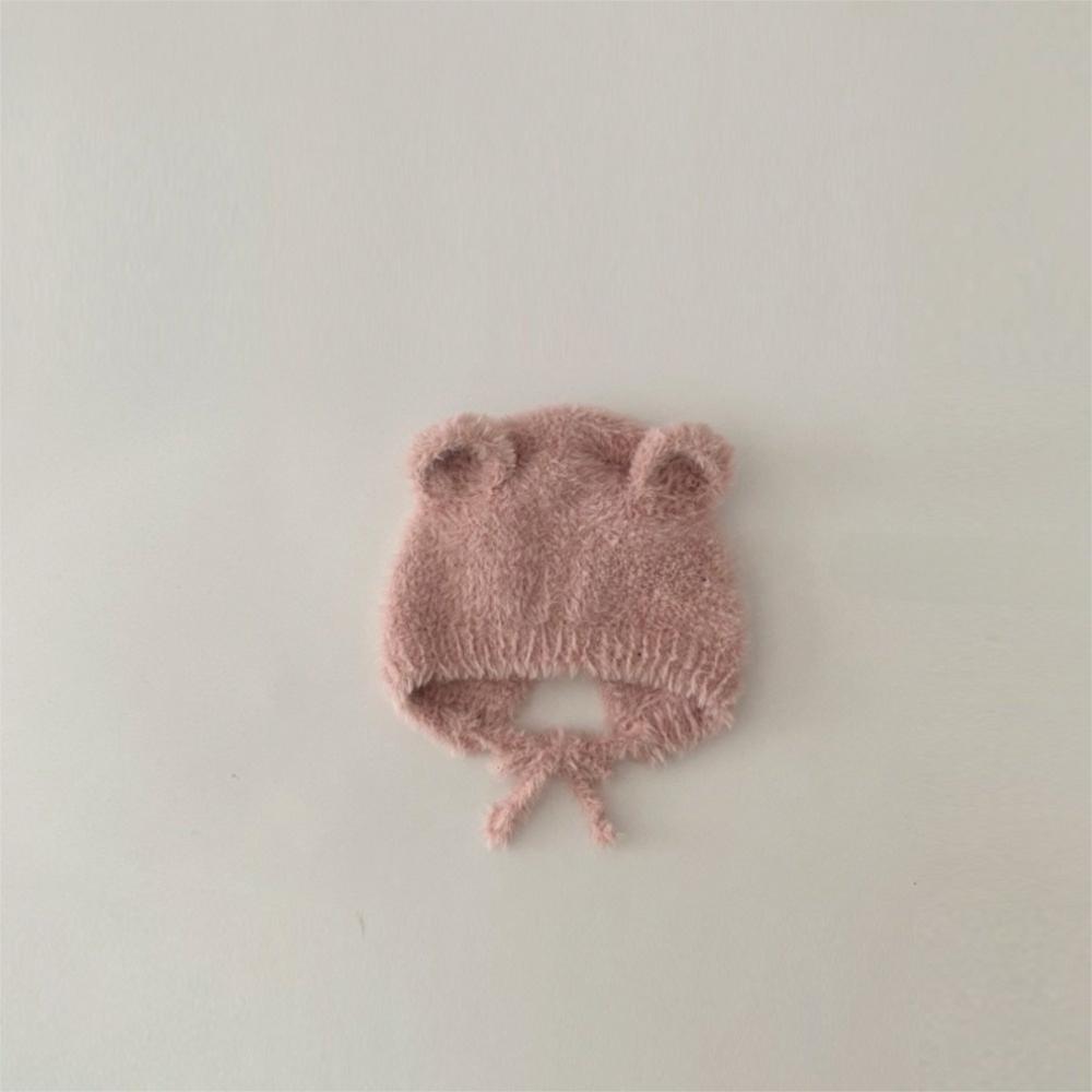 Windproof Knitted Warm Hat Soft Ear Protection Hats New Newborn Bonnet Hat  Kids