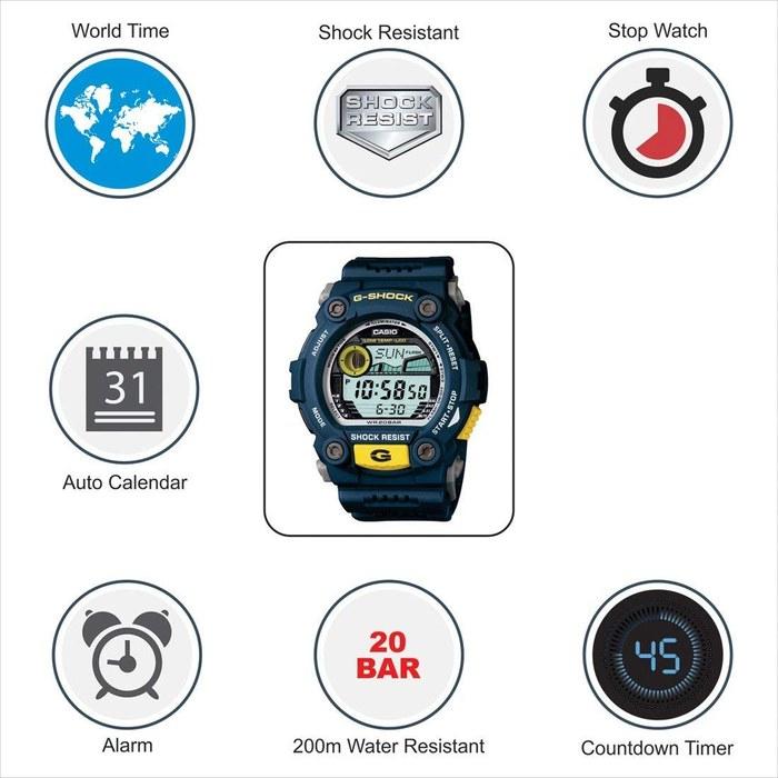 Casio G-Shock G-7900-2 (Blue Gray/Yellow)
