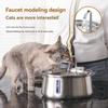 Cat Fountain Stainless Steel Pet Water Feeder 4L Large Capacity Automatic Pet Water Dispenser Multi-layer Filtration Water Bowl