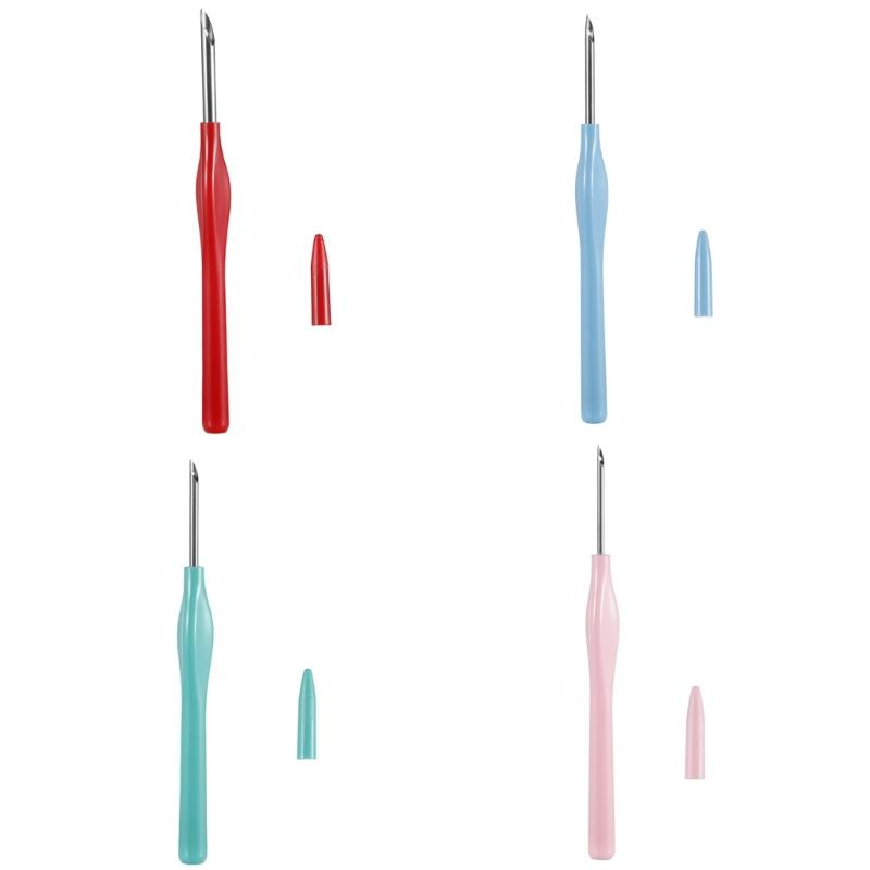 Punch Needle Practical Punch Needle Tool Embroidery Pen with Protective Cover for Embroidery and Crafting Projects