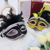 Party Costume Props Halloween Masquerade Mask Half Face Feather Mask  Carnival