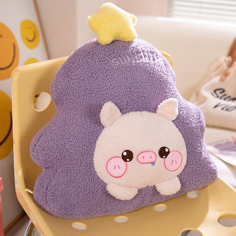 Cartoon High Quality with Expression Christmas Tree Plush Doll Pillow Holiday Decor for Boys and Girls Christmas Gifts