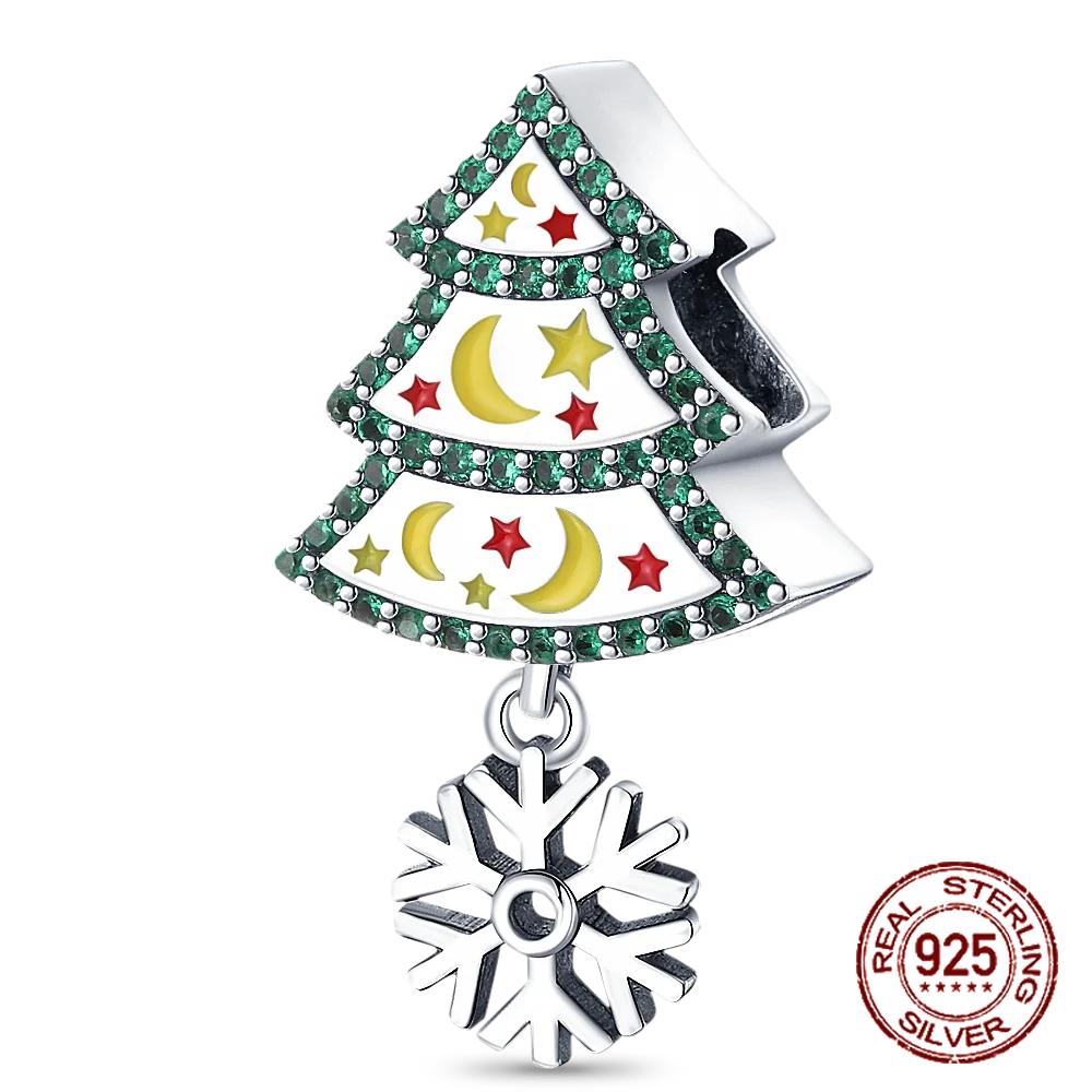 Copper Christmas Winter Snowflake Four Leaf Clover Spacer Beads Pendants Fit 4Mm Hole Diamete Braceletdiy Jewelry