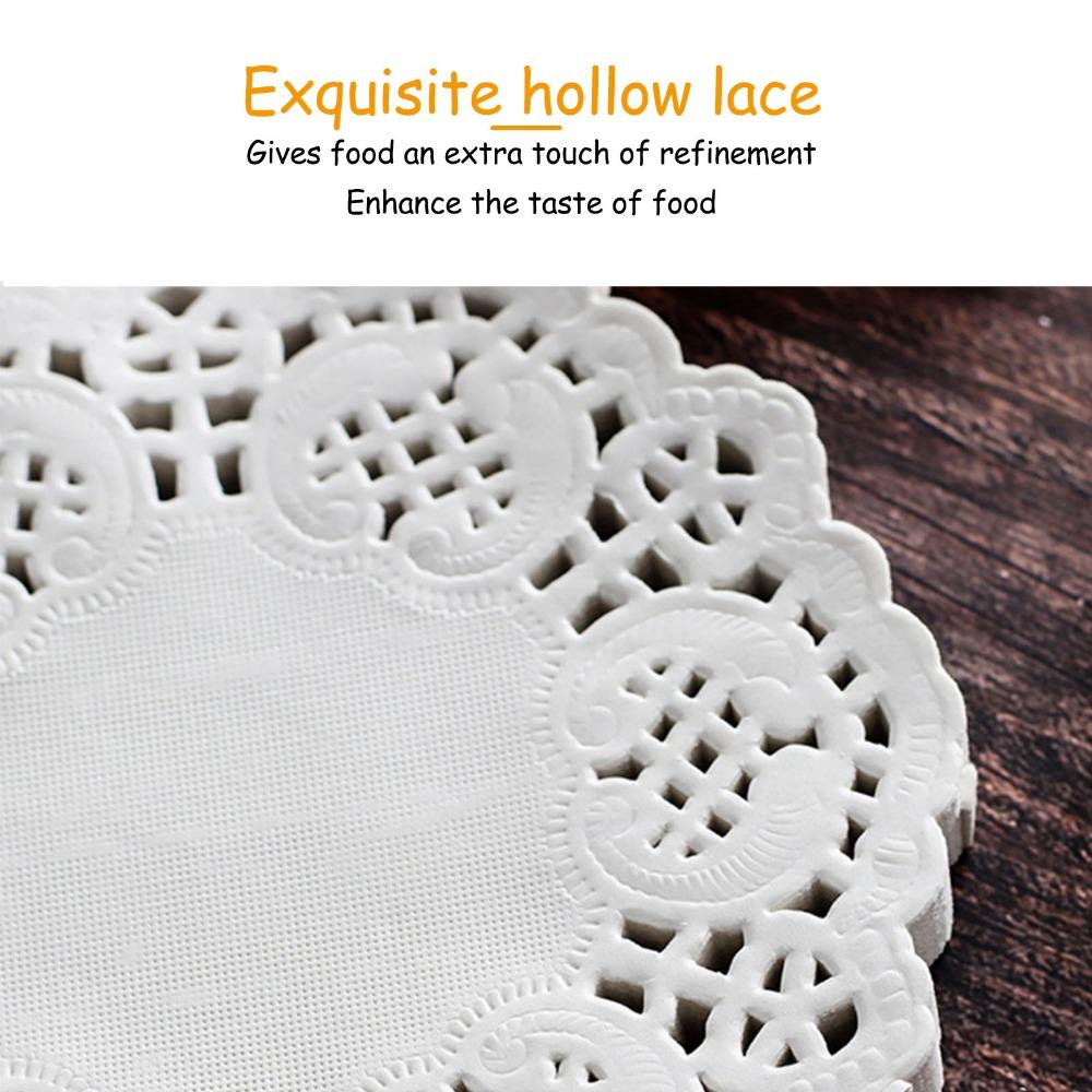 150 PCS Food Grade Wood Pulp Oil Absorbing Paper Disposable Paper Doilies  Home Kitchen Restaurant