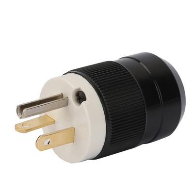 125V ABD Güç Fişi Su Geçirmez Endüstriyel Sınıf 3 Kutuplu Güç Fişi Konnektörü (20A 125V)