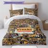 SG Dynamo Dresden Pattern Bedding Home Decoration Birthday Gift ( 1 duvet cover + 2 pillowcase, without core),fan merchandise.