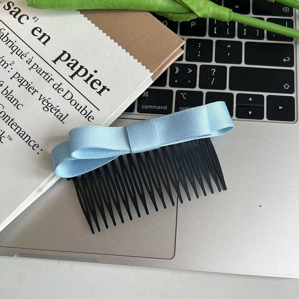 Hair Curler Hair Ornament Bow Hairpin Hair Accessories Bowknot Hair Comb Korean Style Hair Clip