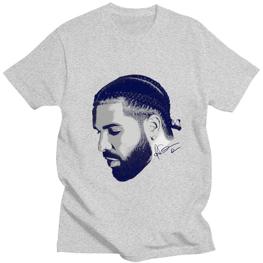 Vintage Rapper Drizzy Drake Print 100% Cotton T-shirt Unisex Casual Cott