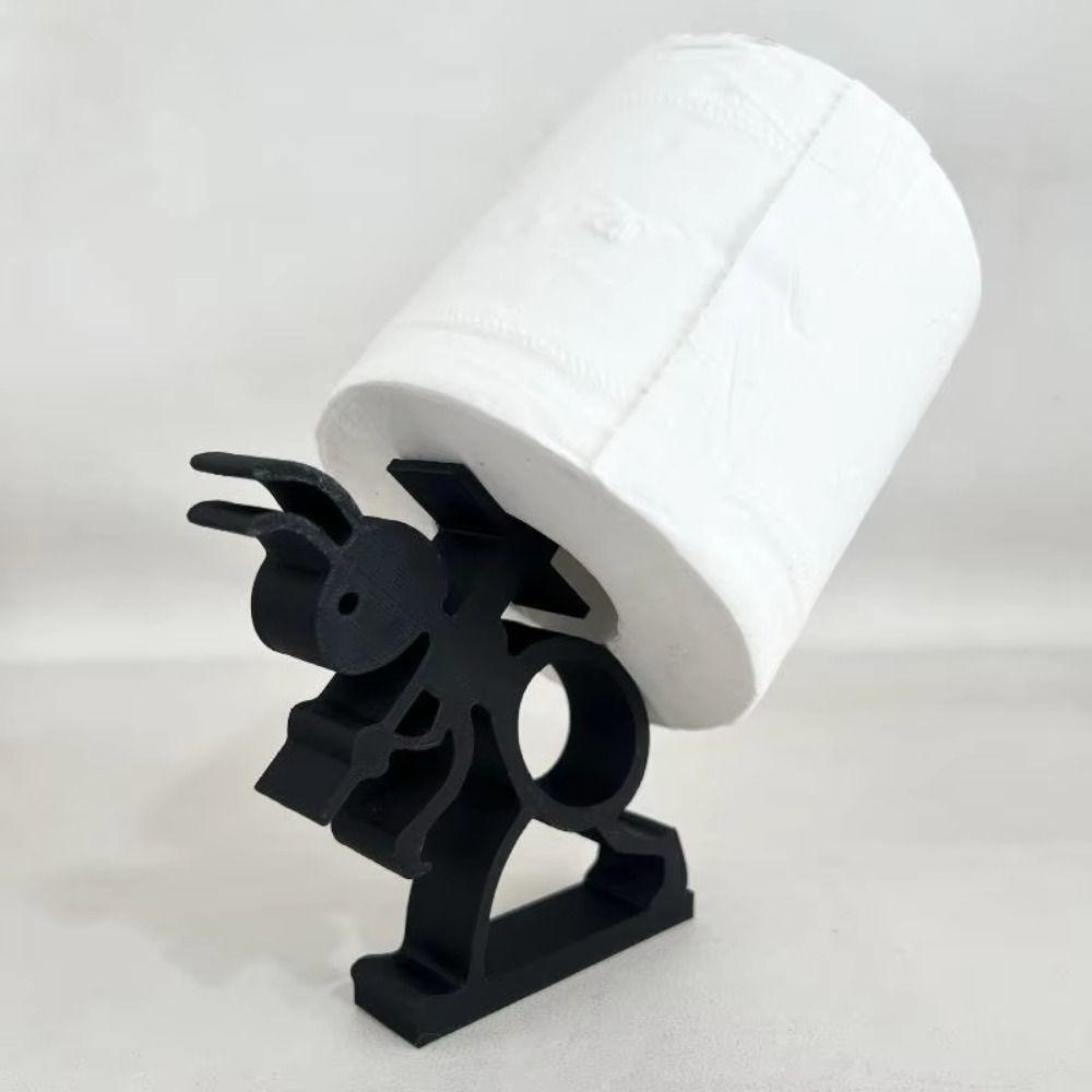 Creative 3D Printing Ant Paper Towel Holder Animal Shape Ant Cart Tissue Holder Plastic Toilet Paper Roll Holder Bathroom Decor