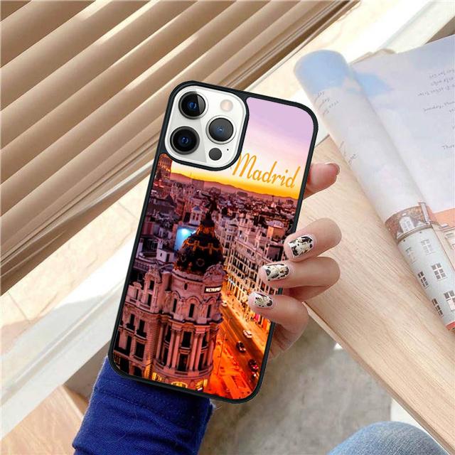 Madrid Capital Spain Phone Case Back Cover For IPhone 18 17 Air 16 15 14 Plus 11 Pro Max 13 Pro Max 12 Max Coque