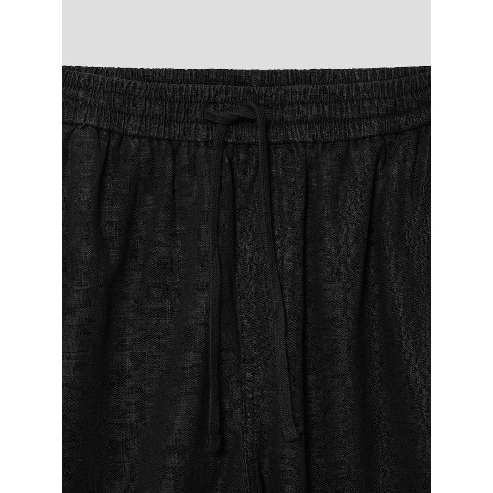 8SECONDS Linen-Like Dyed Easy Pants Black (424621Ly15)