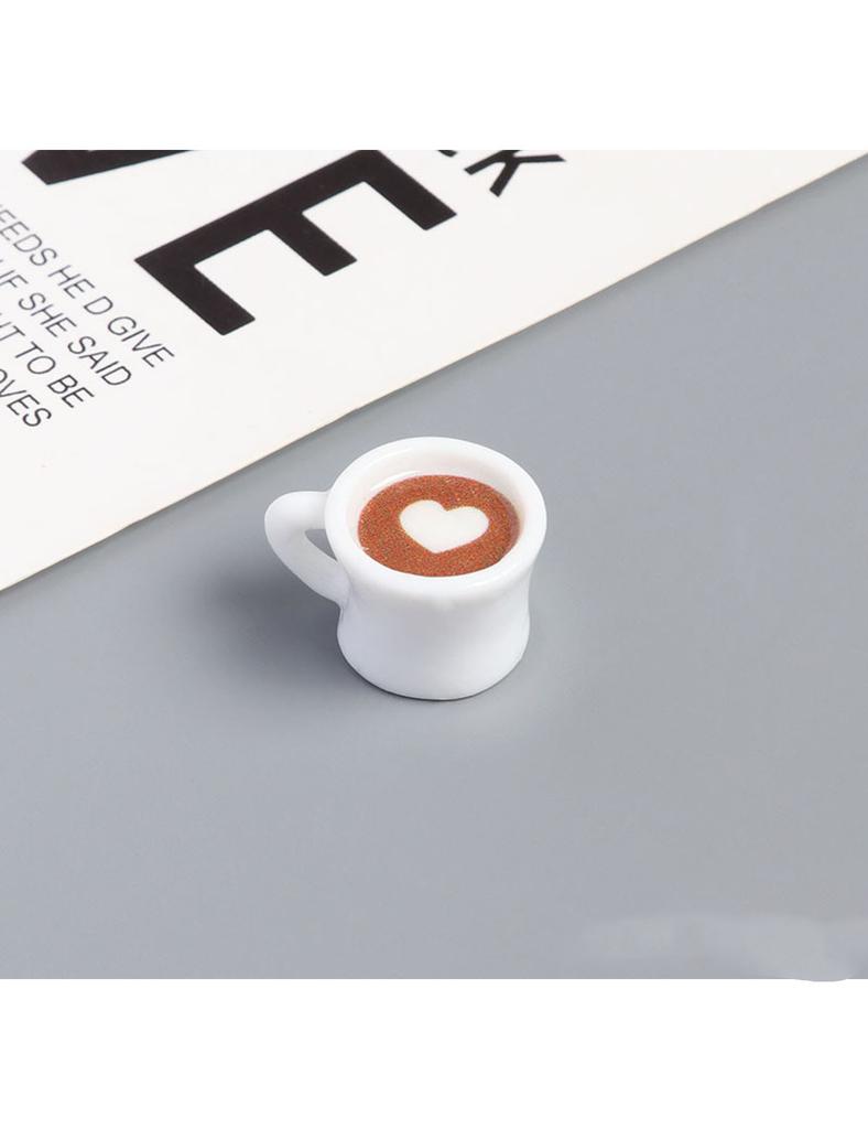 Random Mini Latte Coffee Cup Resin Toy House DIY Baking Coffee Shop Decoration Accessories Home Desktop Accessories