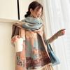 Yiwang Jiangnan Imitation Cashmere Jacquard Scarf - High-End Retro Shawl for Autumn/Winter