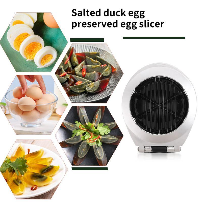 ABWR-Egg Slicer For Hard Boiled Eggs, Egg Heavy Duty Cutter Duty Slicer Kitchen Tools Garnish Slicer, 3 Slicing Styles
