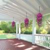 Durable Artificial Morning Glory Hanging Flowers UV Resistant Fake Garland for Home Garden Wedding Outdoor Party Decor