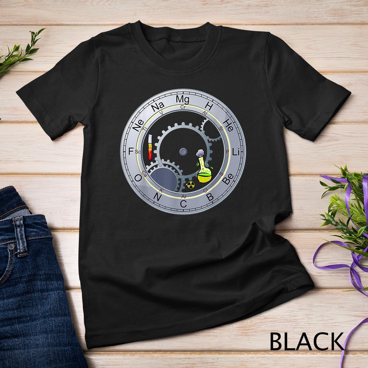 Periodic Table Roman Clock Periodic Table Element Unisex T-Shirt Mens Womens Tees Top 3XL