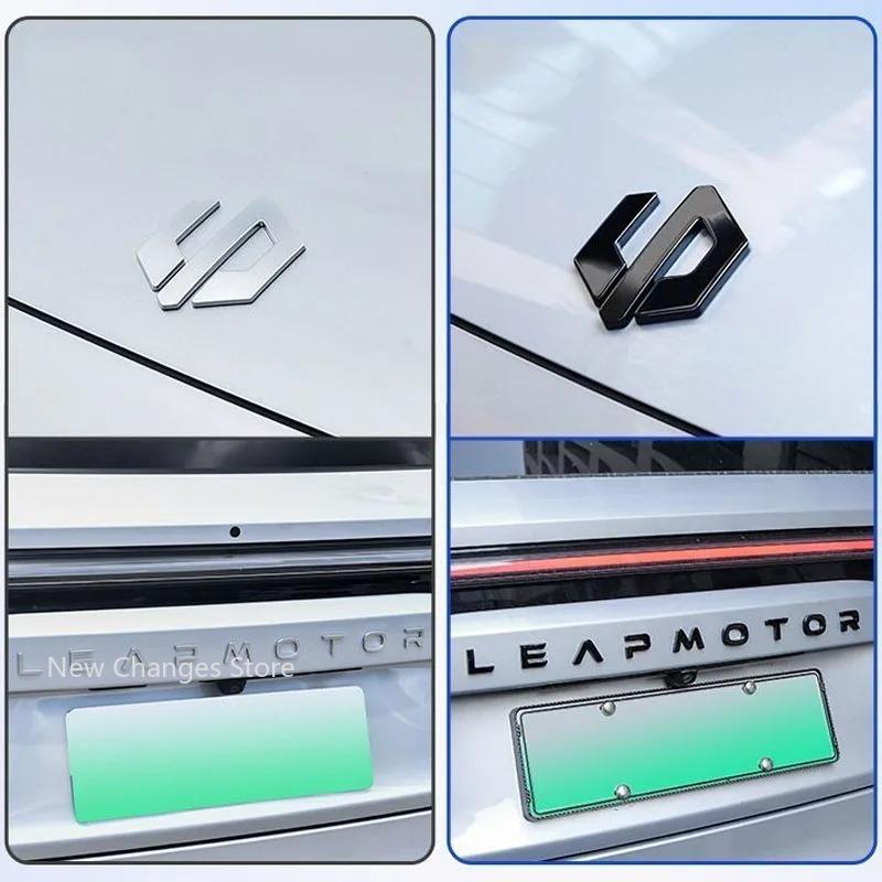 For Leapmotor B10 C10 C11 C16 Blackened Car Emblem Letter Sticker Black Warrior Exterior Modification Accessories