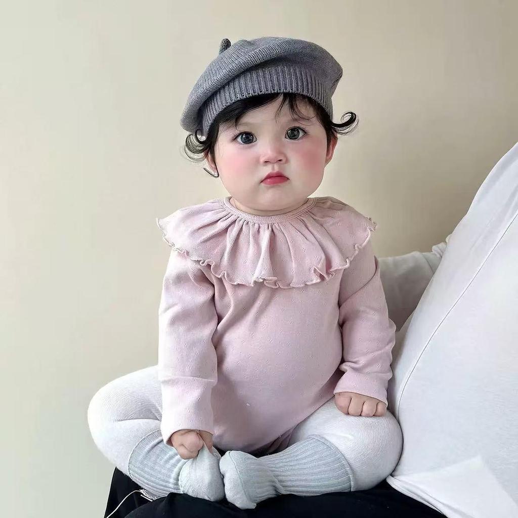 2025 Autumn/Winter Unisex Korean Knit Wool Hat for Kids and Babies - Warm, Trendy Pullover Design