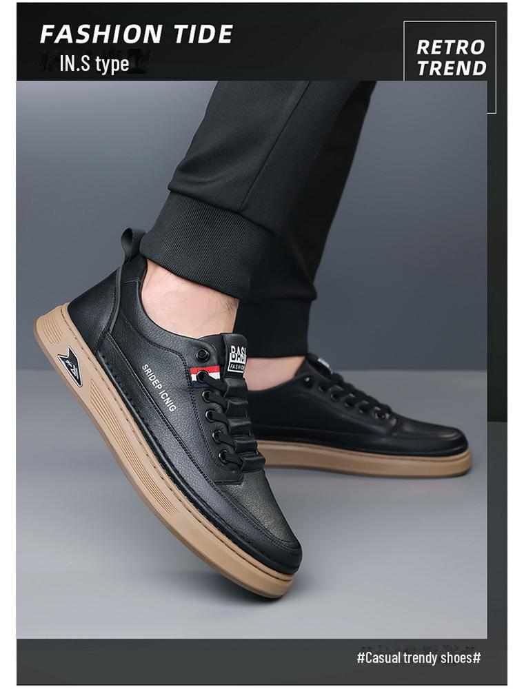 2025 Herren Freizeitschuhe aus weichem Leder – Frühling & Herbst, Bequem, Vielseitig, Trendiges Design