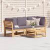 VidaXL Garden Lounge Set with Cushions 3 Pcs, Chairs with Backrest, Furniture Set, Outdoor Patio Terrace Furniture, 3214314