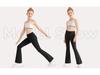 High-Waist Nude Yoga Flared Pants - Women's Hip-Lifting Fitness Tights