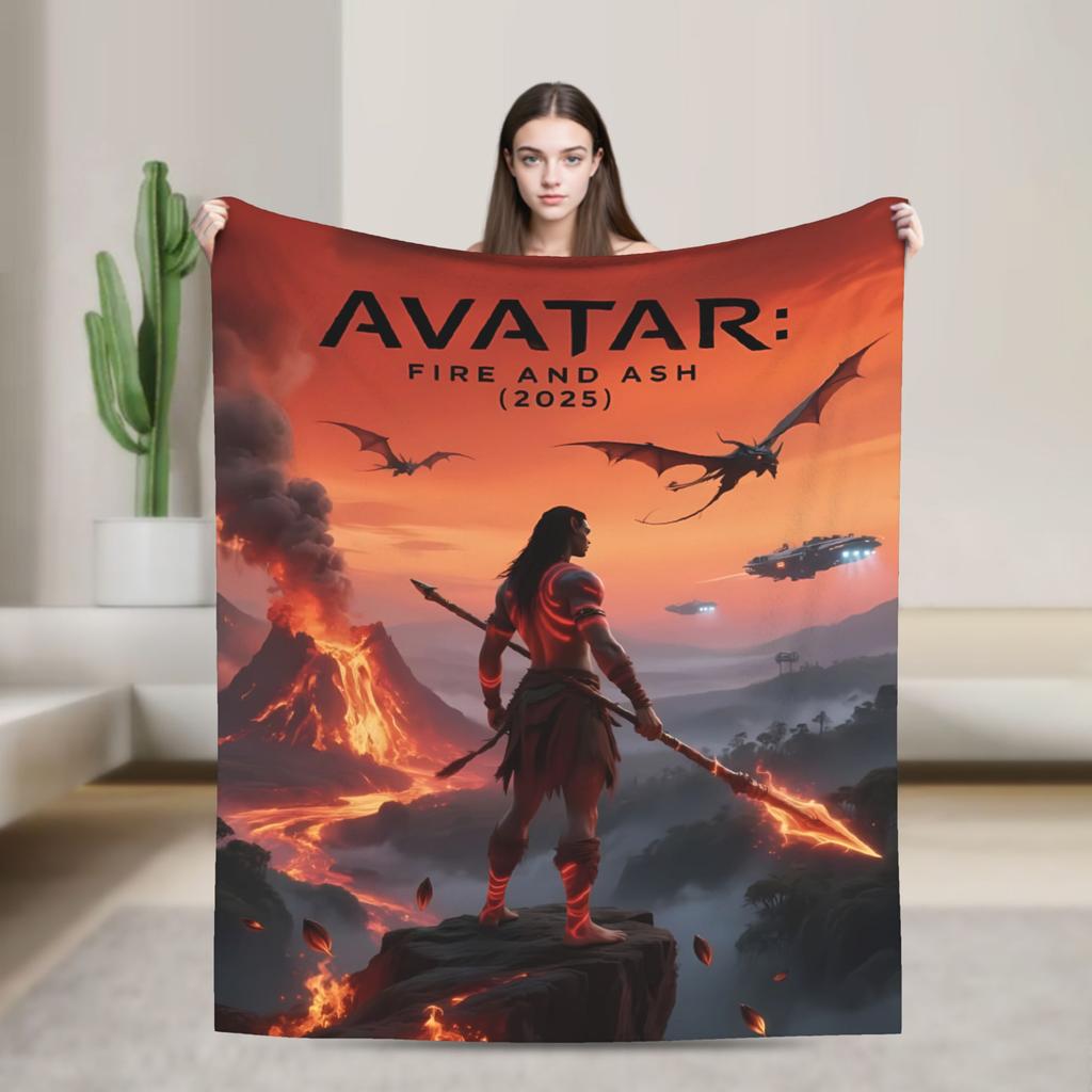 Avatar 2025 Blanket  Super Warm Funny Plush Throw Blanket For Kids Adult Living Room Flannel Bedspread Bed Cover