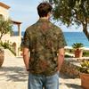 Men's Casual Short Sleeve Shirt Linen Cotton Blend Turn Down Collar Lightweight Breathable Summer Spring Top