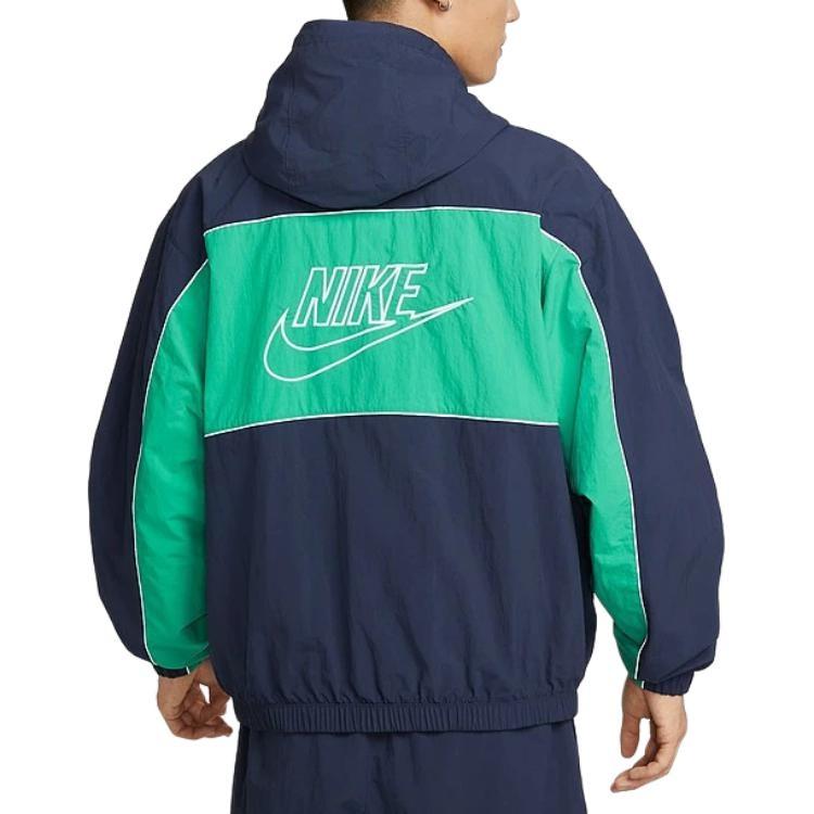 Nike Club Hooded Loose-Fit Jacket 'Obsidian' Men's HJ2013-451