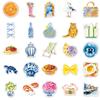 10/30/50pcs Watercolor Mediterranean Aesthetic Stickers Vintage Cartoon Food Graffiti Decals DIY Luggage Motorcycle Bike Sticker