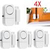 Alarm System - House - 4 Pcs - Wireless - Magnetic Sensor - 90 Db