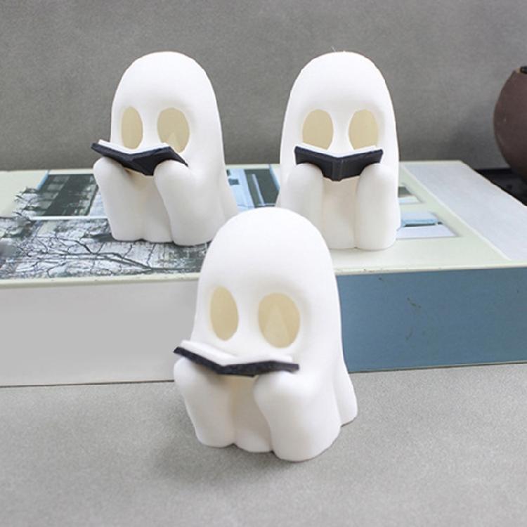 Light Up Halloween Ghosty Decors,Decorative Ghosty Figurines LED Ghosty Decors Halloween Party Decorations for Shelf