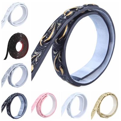 Innenraumgestaltung Selbstklebende Wandleiste Zierleiste Flexibel Abziehbar und Aufklebbar Spiegelrahmen 5m PVC Fliesenkantenleiste Decke