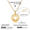 European and American Stainless Steel Movable Zircon Necklace Accessories Sweater Chain Popular Titanium Steel