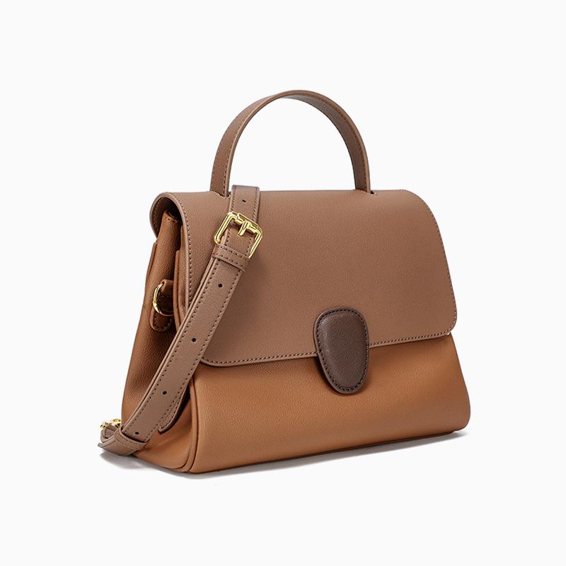 Modische Damen-Tragetasche 2025 Neue Echte Leder Damen-Umhängetasche High-End Nischen-Handtasche Crossbody-Tasche