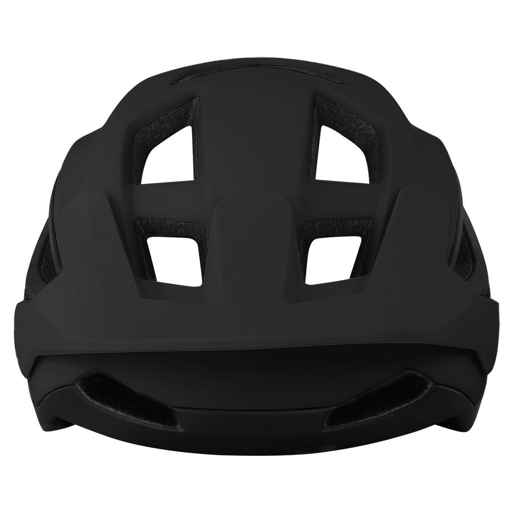 Mountain Bike Helmet Half Helmet for Cycling Road Trail with Visor Compatible MX Goggles Cool Fiber Padding Black M(54