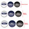 AJI1 4Pcs 56/60/65mm ABS Wheel Center Hub Cap Badge For Ford Fiesta Mondeo Fusion Explorer Escape Shelby Edge Auto Tuning Accessories