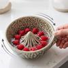 J1UL1N Berry For Cleaning Bowl Ceramic Rinse Bowl 360 Degree Rotating Swirling For Berries Vegetables