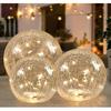 Crackle Globe LED Lamp Battery Operated