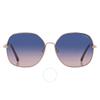 Guess Factory Modré Gradientní Motýlí Dámské Sluneční Brýle Gf0385 28w 61