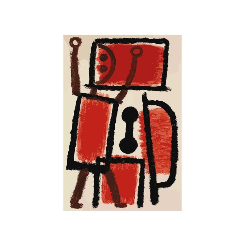 Modern Abstract Paul Klee Exhibition Posters Colorful Canvas Minimalist Canvas Painting Wall Pictures Art Home Living Room Decor 21X30CMNo Framed