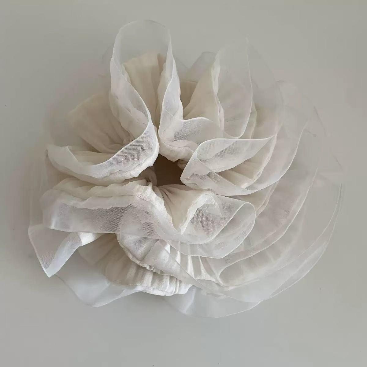 French Organza Three-Dimensional Pleated Hair Tie - Sweet Fairy Style Hair Accessory