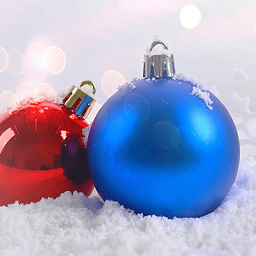 24pcs Christmas Tree Decoration 4cm Plastic Christmas Balls Sparkling Christmas Ball Xmas Tree Decoration Hanging Ornament