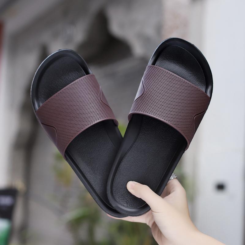Summer Men Slippers Indoor Home Slides Bathroom Shoes Breathable Outdoor Sandals Clogs Beach Slippers Flip Flops For Male 38-49