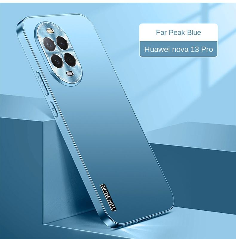 For Huawei Nova 13 Pro Streamer Matte Metallic Paint Anti-Drop Anti-Fingerprint Hole Phone Case For Nova 13 синий